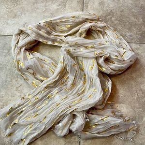 Anthropologie puffin scarf